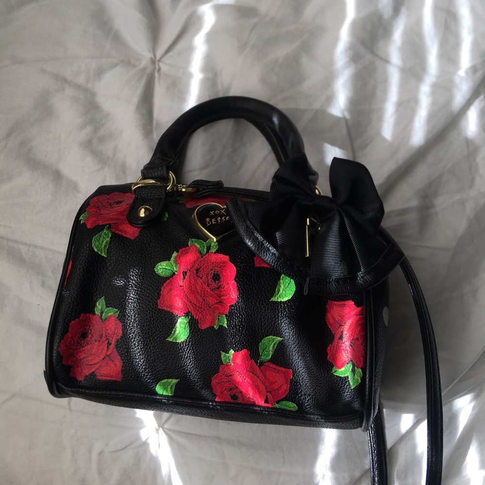 Betsey Johnson Roses Mini Crossbody